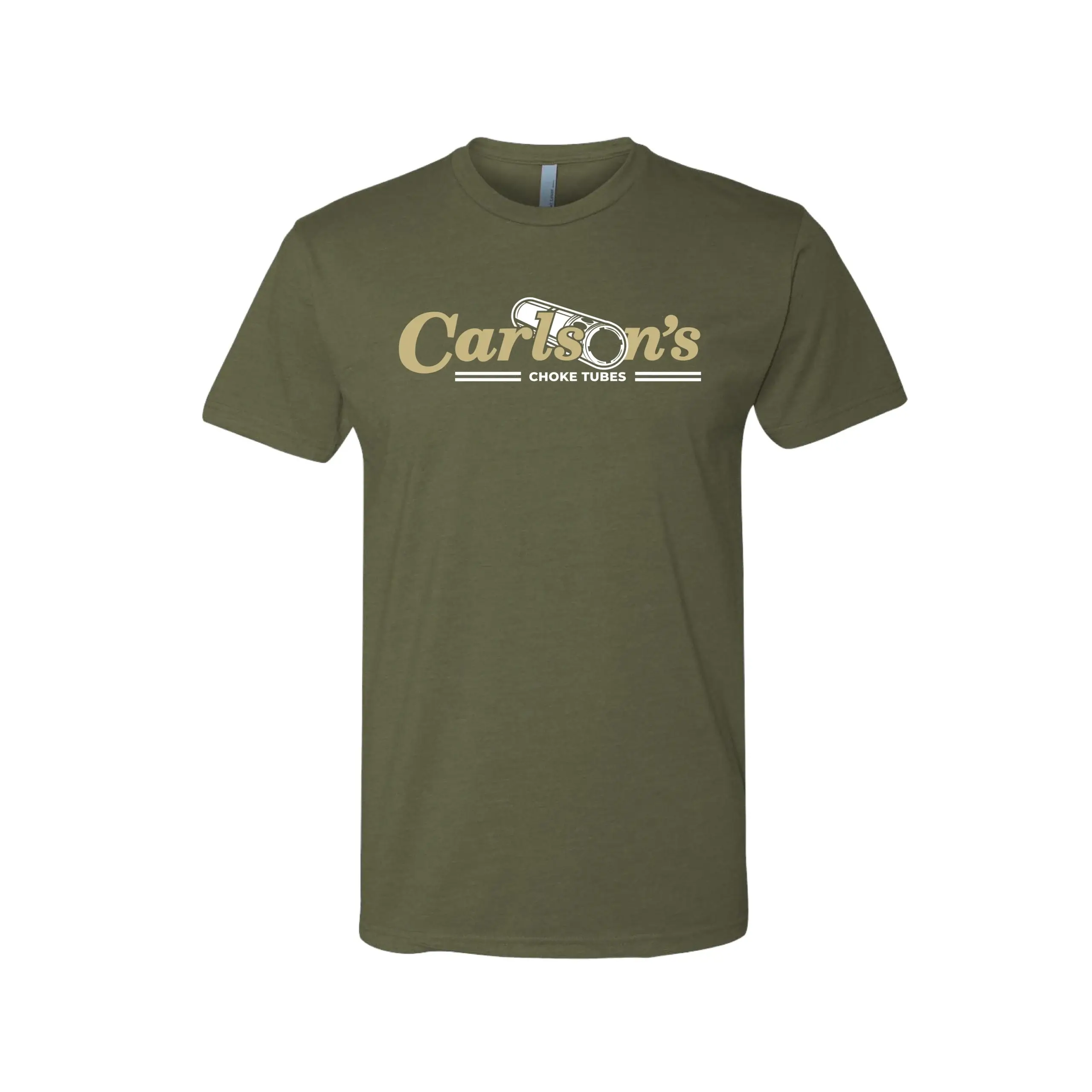 Carlsons Logo T-Shir: Military Green, Large
