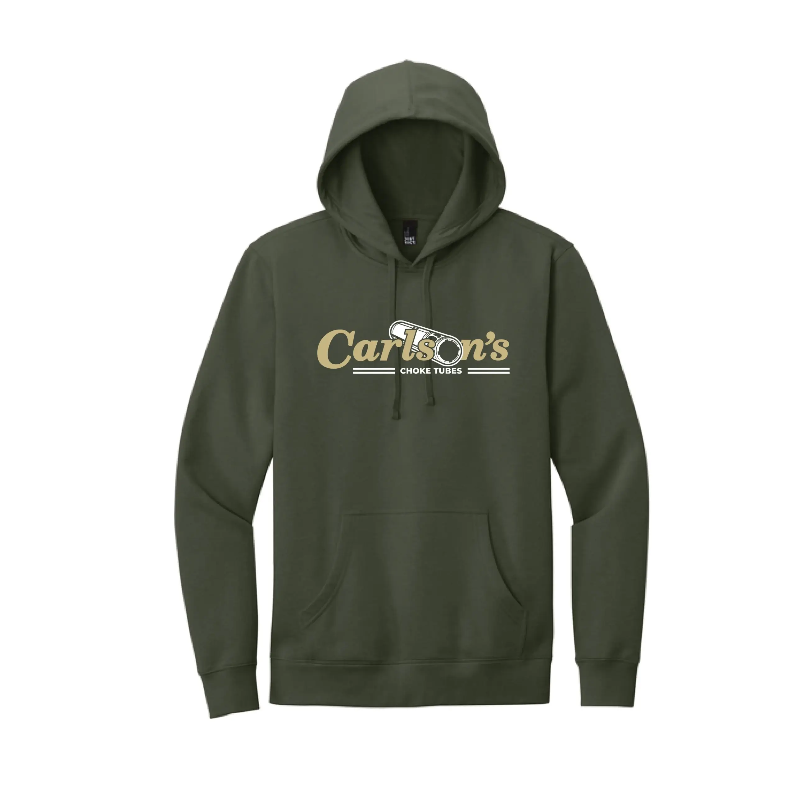 Carlsons Logo Hoodie Military Green