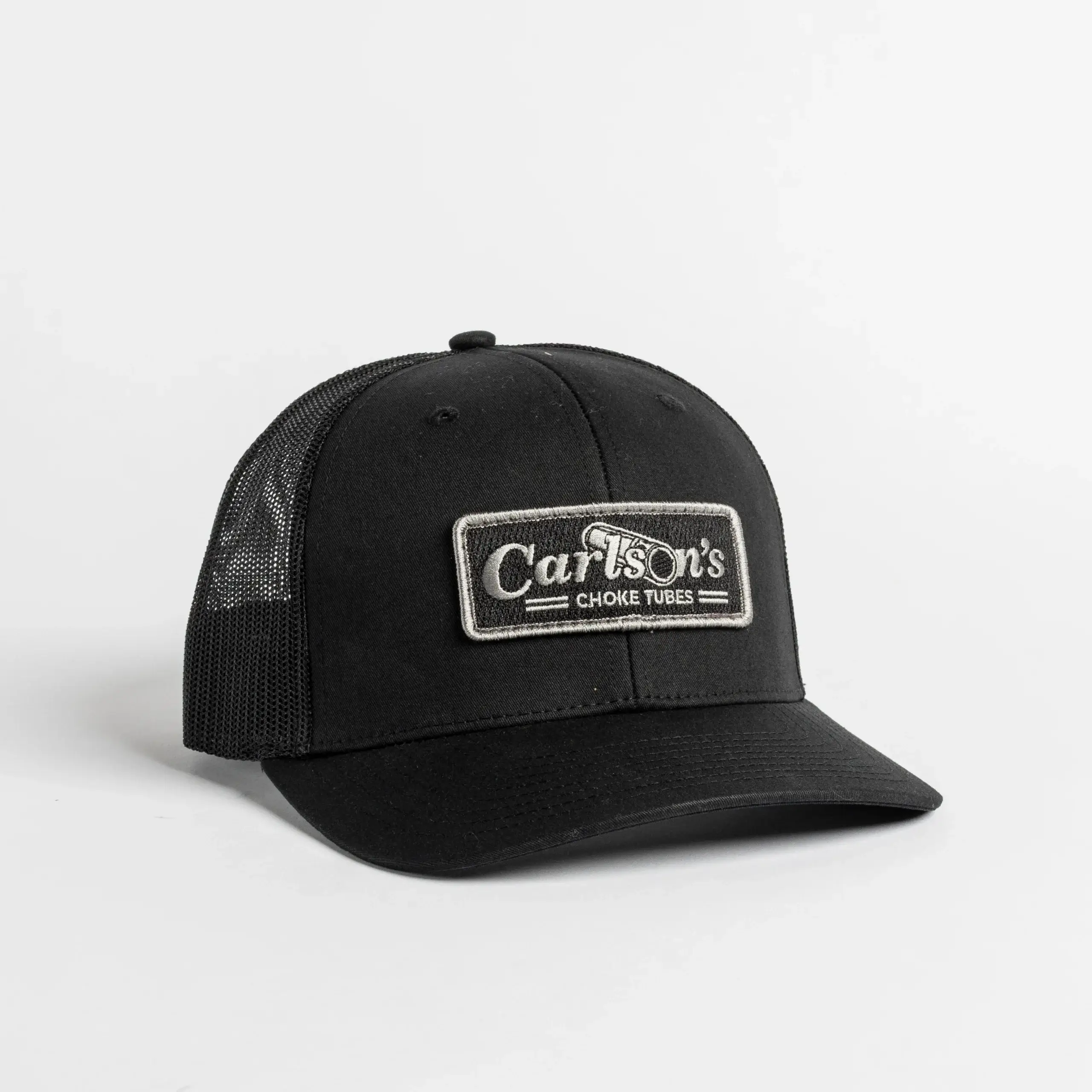 Snapback Black Hat w Gray patch