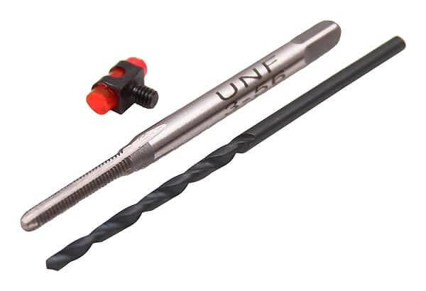 Carlson's Choke Tubes Front with #45 Drill Bit & Plug Tap